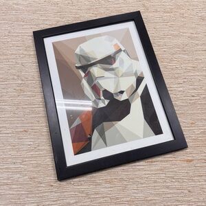 Geometric Art Print in Black Frame